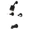 Kingston Brass Tub and Shower Faucet, Oil Rubbed Bronze, Wall Mount KBX8145DPL - alternate 1